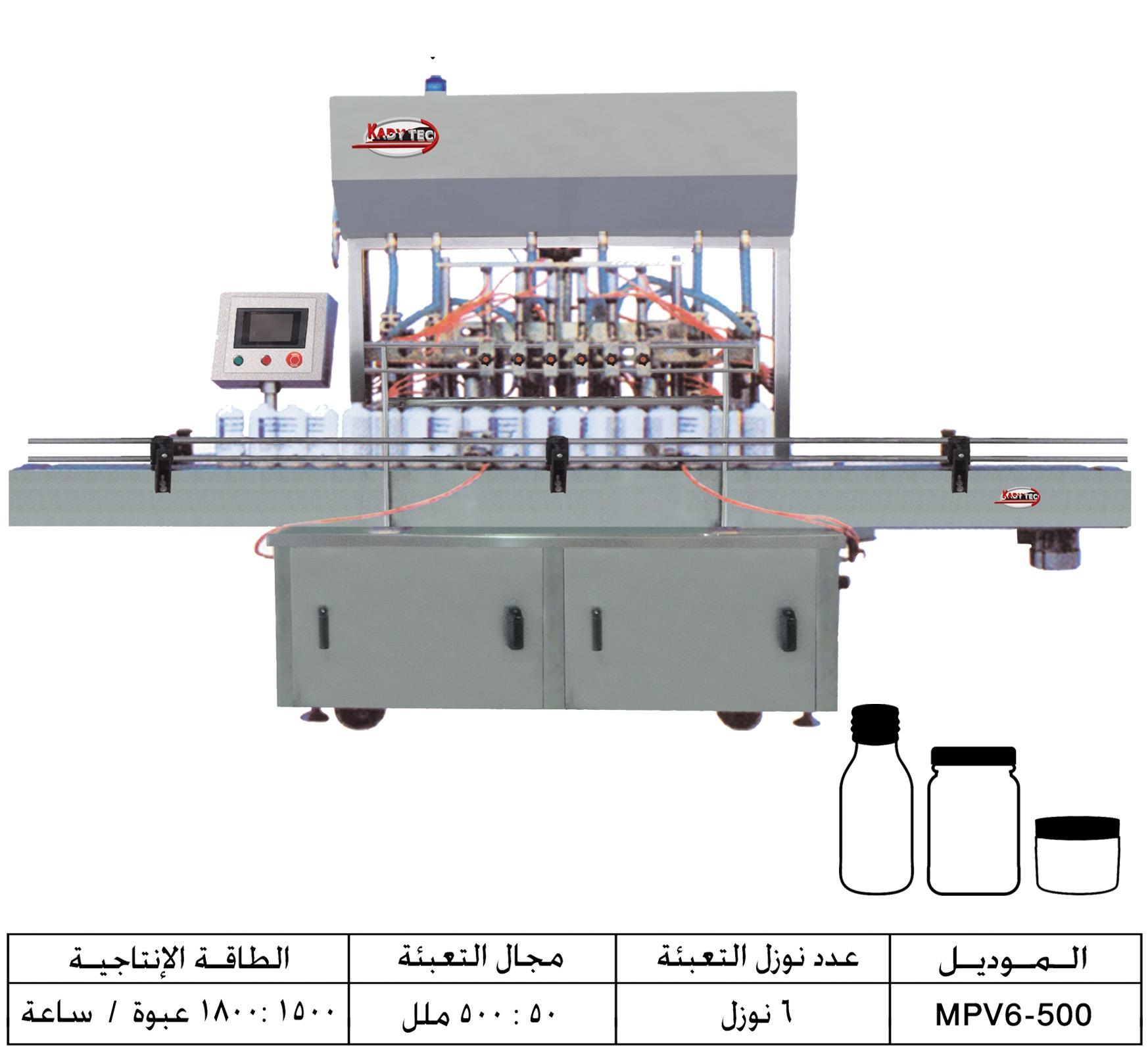 ماكينة تعبئة حجمية للسوائل اللزجة – لينير – أوتوماتيك PLC